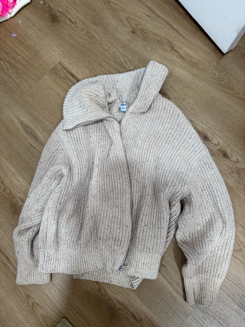 Old Navy Chunky Zip-Up Cardigan - Light Beige